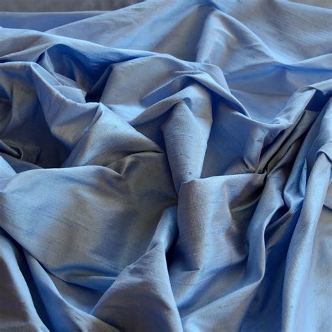 S 207 Cornflower Blue Dupioni Silk Silks Unlimited