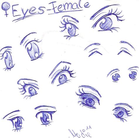 My 7 Favourite Ways To Draw Female Cartoon Eyes By