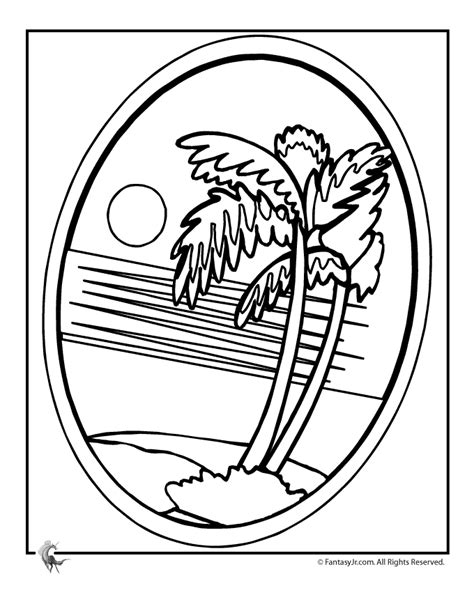 Palm tree to print coloring pages are a fun way for kids of all ages to develop creativity focus motor skills and color recognition. Palm Tree Luau Coloring Page | Woo! Jr. Kids Activities