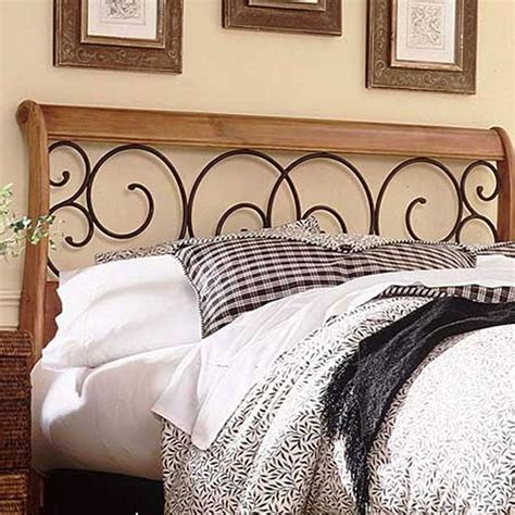 Dunhill Wood And Metal Headboard King Size Headboard Iron Headboard