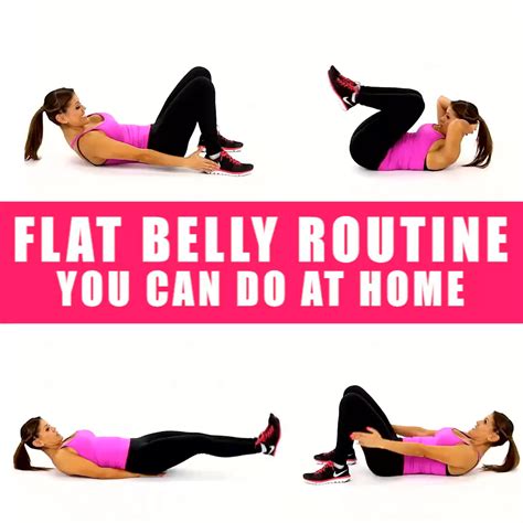 Fitness Flat Belly Workout That You Can Do From Home Тренировки для