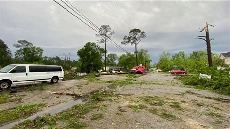 Storms Sweep Through South Georgia Leave Damage Youtube