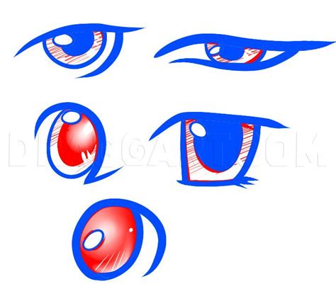 How To Draw Female Anime Eyes Step By Step Drawing Guide By Dawn