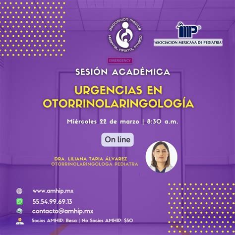 Sesión Académica Urgencias De Otorrinolaringología Amhip