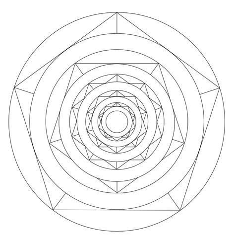Easy Geometric Mandala Free And Printable Mandala Art