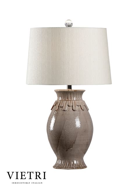 Giovanni Gray Ceramic Lamp By Wildwood Lamps 30″ Fine Home Lamps