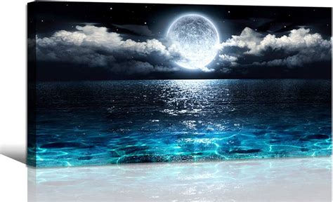 スーパーセール 海景 ビーチ プリント 写真ポスター 海の美しい日の出 キャンバスウォールアート 5ピース Wall Nachic 絵画