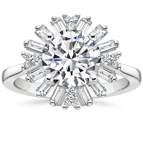 platinum ballerina diamond ring