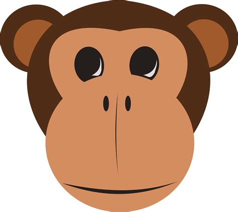 Free Image On Pixabay Chimpanzee Monkey Ape Face Head Clip Art