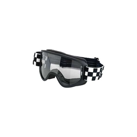 Motorcycle Goggles Biltwell Inc Moto 20 Checkers Black Otg