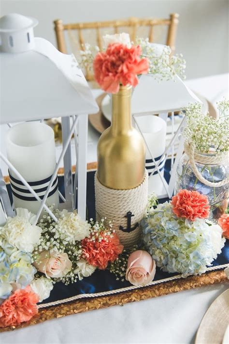 Diy Nautical Wedding Centerpiece Nautical Wedding