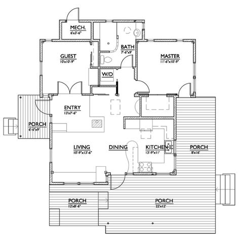 House Plan 890 1 By Nir Pearlson 800 Sf Petite Plans Pinterest