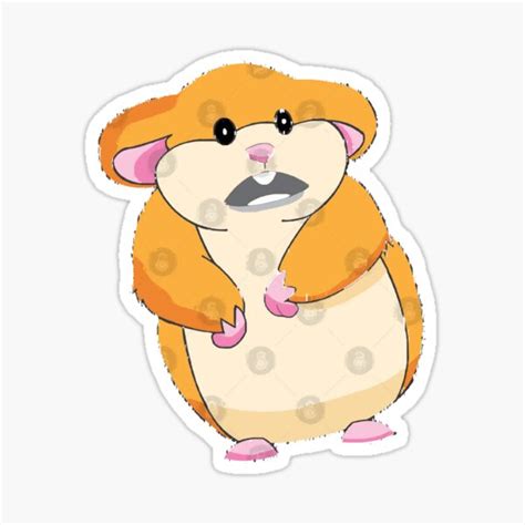 Scared Hamster Meme Hammond Sticker For Sale By Hutamue Redbubble