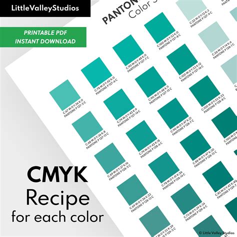 Pantone Coated Color Swatches Color Chart Palette 2800 Etsy