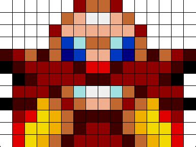 Sonic Mania Robotnik Sprite Grid Paint