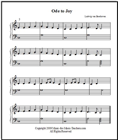 Simply follow the colored bars and you'll be playing the abc's song instantly! Ode to Joy Sheet Music for Piano, Easy Beginner to Advanced