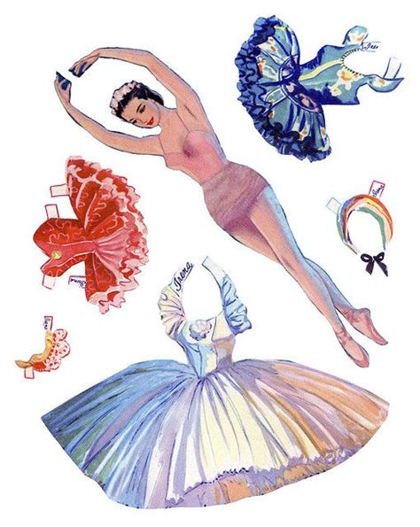 ballerina paper dolls printable