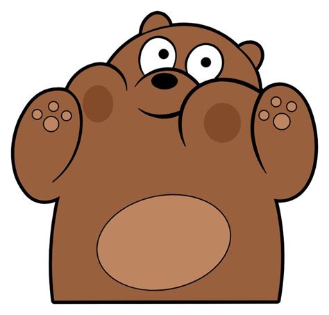 We Bare Bears Grizz Very Closely We Bare Bears Cute Bear Drawings