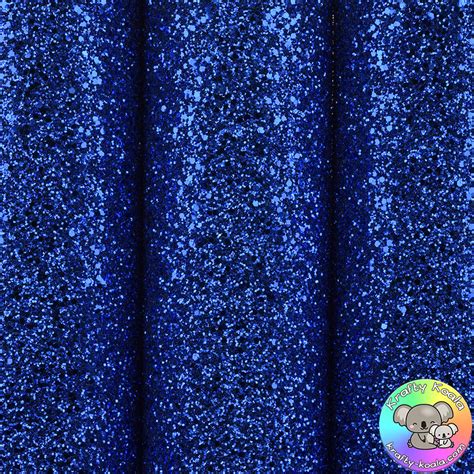 Royal Blue Ultra Chunky Glitter Fabric Krafty Koala