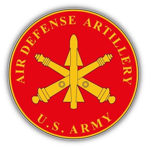 Air Defense Artillery Plaque Car Bumper Sticker Decal Etsy