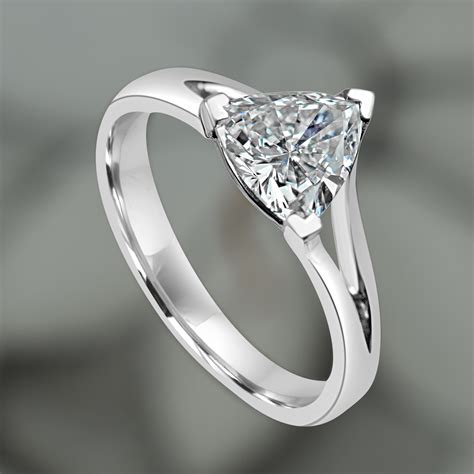 Trillion Diamond Solitaire Ring Coppins Jewellery