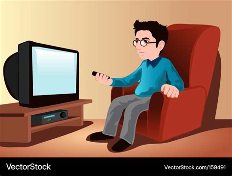 Black Girl Watching Tv Cartoon Clipart Vector Friendlystock Ph
