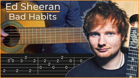 Bad Habits Ed Sheeran Simple Guitar Tab Youtube Music
