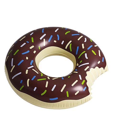 Chocolate Doughnut Inflatable Pool Float By Floatie Kings Zulily Zulilyfinds Donut