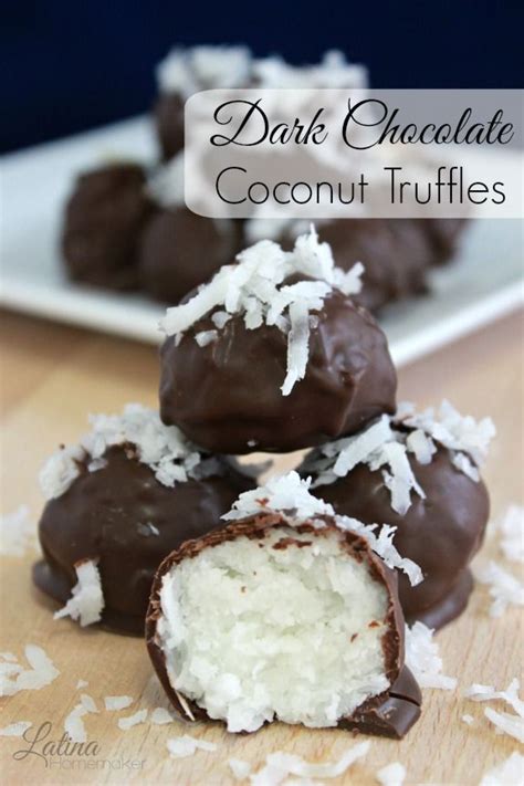 Dark Chocolate Coconut Truffles An Easy And Simple Recipe That