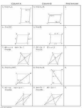 / › geometry quadrilateral review worksheets pdf. Properties Of Parallelograms Worksheet New Parallelograms ...