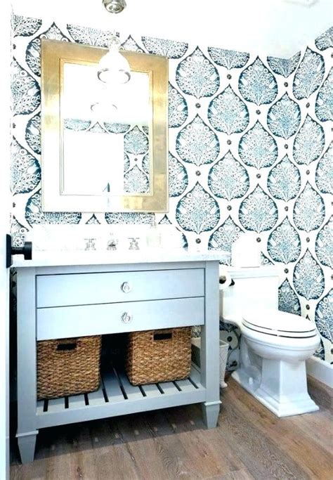 Blue Bathroom Wallpaper Ideas