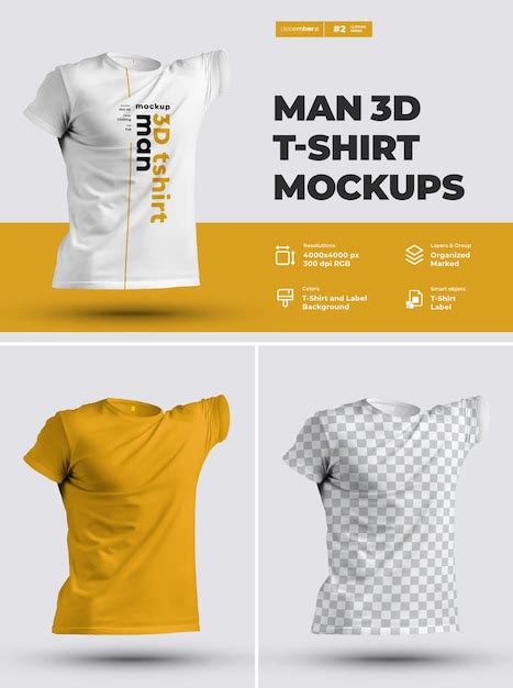 Free Psd Mockups 3d T Shirts