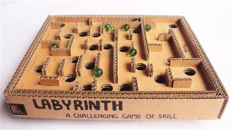 Craft Box Marble Labyrinth Diy Yard Games Diy Games Fun Arts And