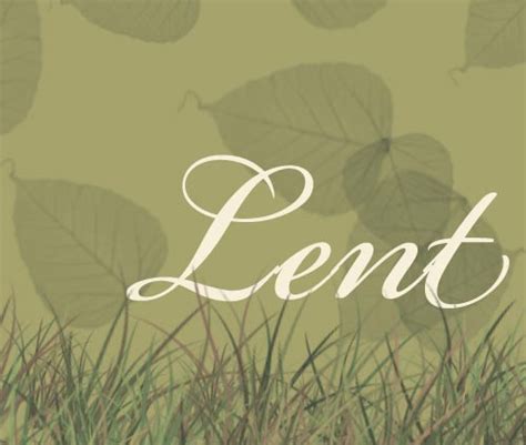 Season Of Lent Grace Lutheran Church Elca