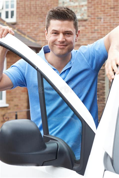 Portrait Of Bus Driver Behind Wheel Stock Image Image Of Steering