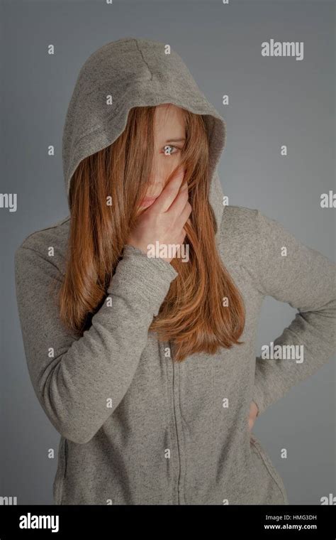 Hidden Face Hoodie High Resolution Stock Photography And Images Alamy