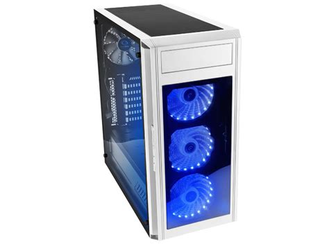 Raidmax Alpha Prime Rgb Tempered Glass White Mid Tower Desktop Pc Case