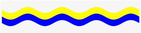 Blue And Yellow Wavy Line Clipart Transparent Png 800x194 Free