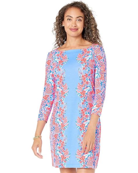 Lilly Pulitzer Upf 50 Psychedelic Sunshine Pink Blue Sophia Dress Size