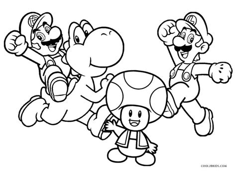 Cartoon mario bros sa16d coloring pages printable. Mario Coloring Pages Free Printable Brothers For Kids ...