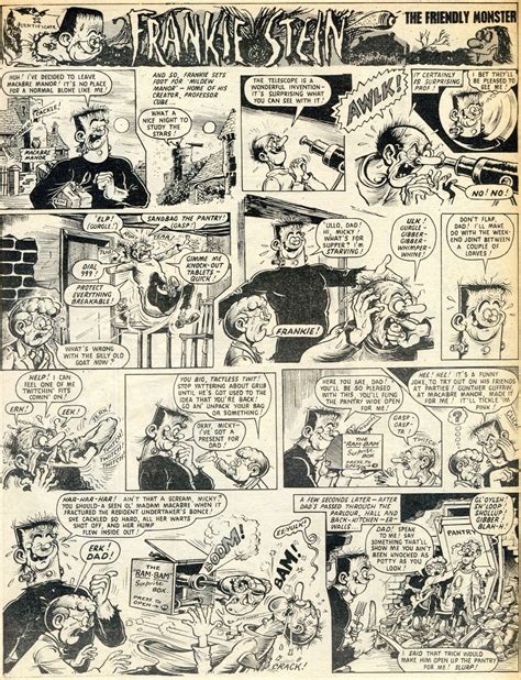 Frankie Steins First Appearance From Wham Comics Uk Twisted Art