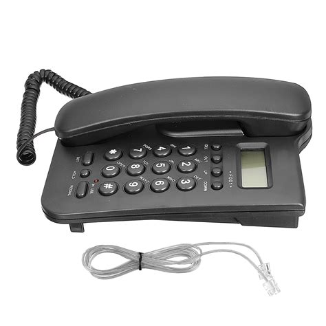 Wall Mount Telephone Desktop Corded Phone Caller Home