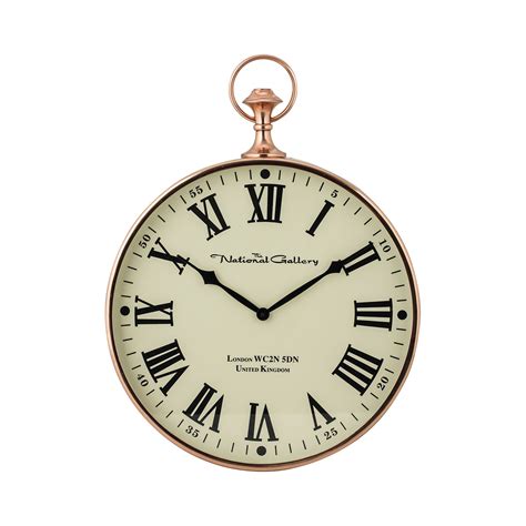Shiny Copper Polished Copper Wall Clock Wall Clock Sterling