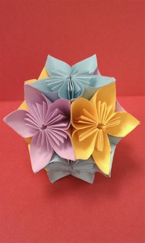 Diy How To Fold An Origami Kusudama Flower Ball Artscrafts Easy