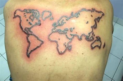 60 Outlandish Map Tattoos For Back