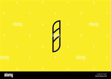 Yellow Black Line Number 1 Logo Icon For A Company Business Or