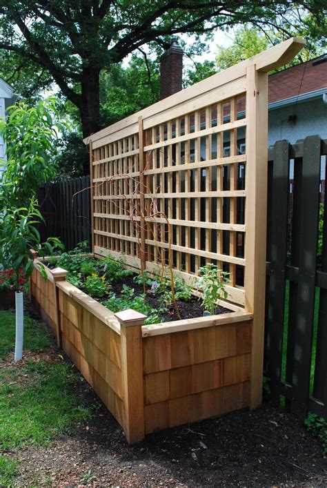 Raised Planter With Trellis Building A Raised Garden Garden Boxes