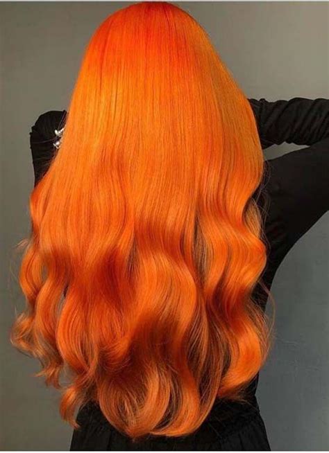 Lange Haarmodelle Heiße Orange Haarfarben And Hioghlights Für Lange