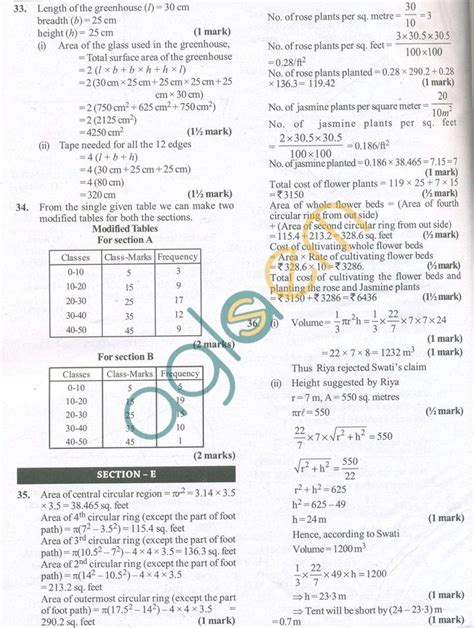 Cbse Solved Sample Papers For Class 9 Maths Sa2 Set C Aglasem Schools Sample Paper Math