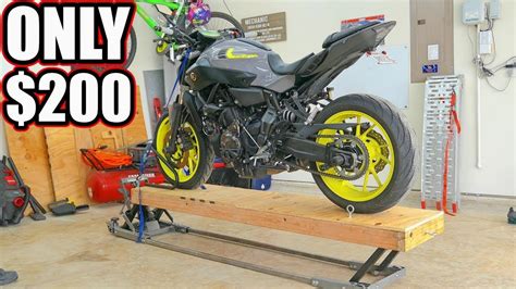 Maybe you would like to learn more about one of these? Cheap DIY Motorcycle Lift - YouTube | Diy motorcycle, Motorcycle diy, Motorcycle wiring